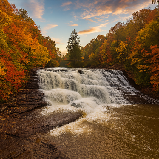 Cane Creek Cascades - Fall Creek Falls State Park - Tennessee United States - Rendered - Digital File Digital My Custom Designs PDF