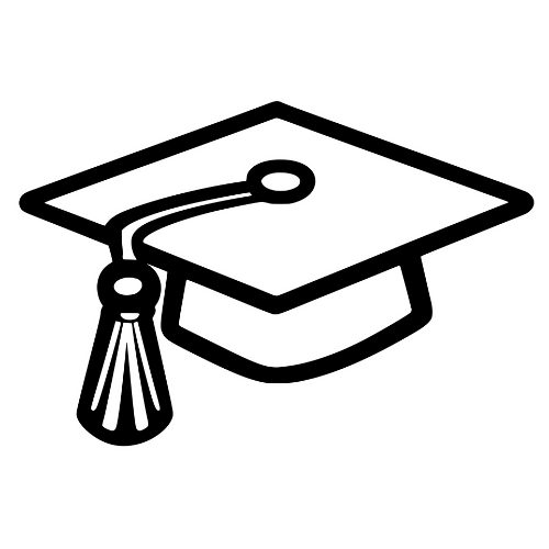 Cap with Tassel Sketch - Digital File - XCS Friendly Digital My Custom Designs PDF