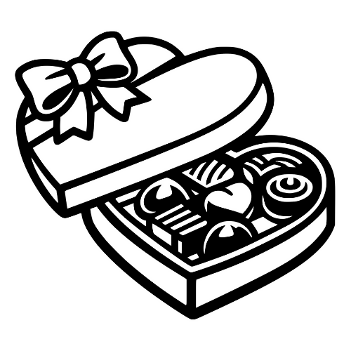 Cartoon Chocolate Box - Digital File - XCS Friendly Digital My Custom Designs PDF