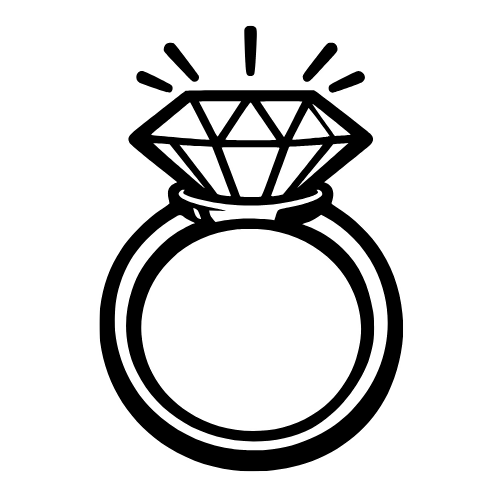 Cartoon Diamond Ring - Digital File - XCS Friendly Digital My Custom Designs PDF