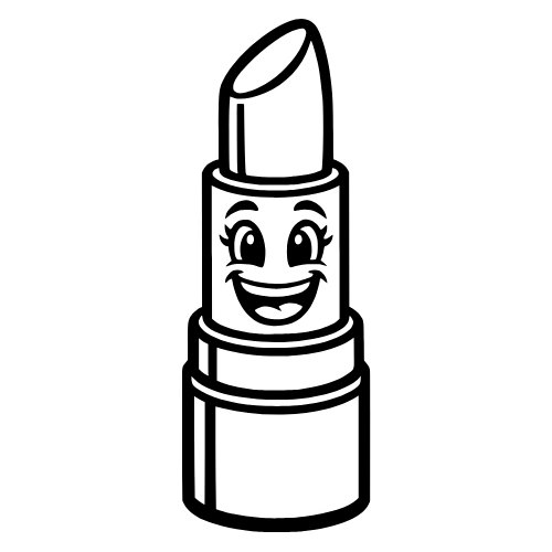 Cartoon Lipstick Smiling - Digital File - XCS Friendly Digital My Custom Designs PDF