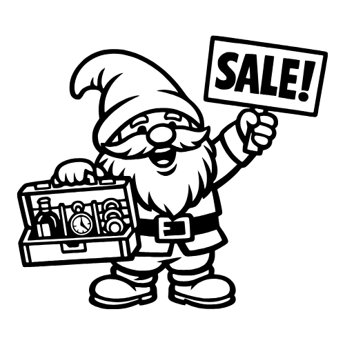 Cartoon Seller Gnome - Vector Graphics - Digital File Digital My Custom Designs PDF