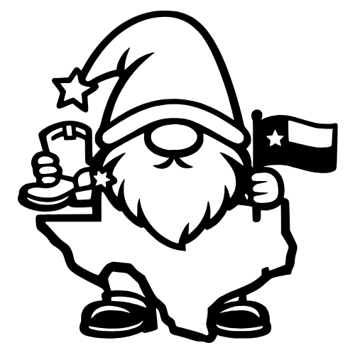 Cartoon State Gnome - Digital File - XCS Friendly Digital My Custom Designs PDF