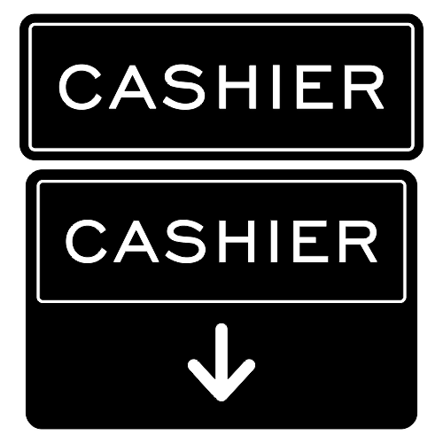 Cashier Sign - Digital File - XCS Friendly Digital My Custom Designs PDF