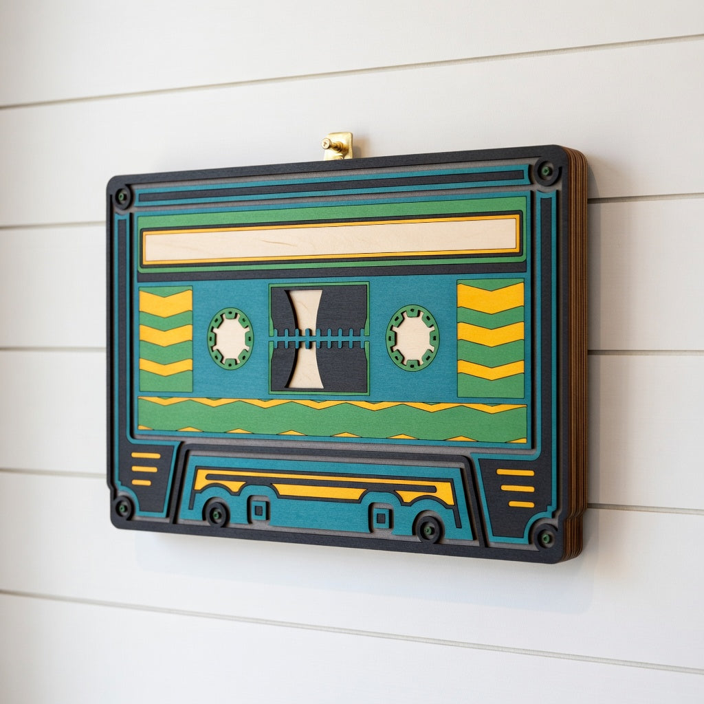 Cassette Tape - Layered Line Designs - Vehicle - Digital File - ZIP File - Digital