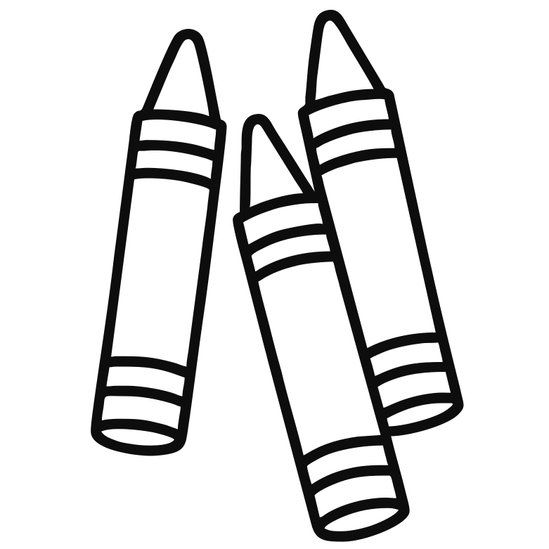 Toy Crayons Sketch - Digital File - XCS Friendly Tumbler My Custom Designs PNG
