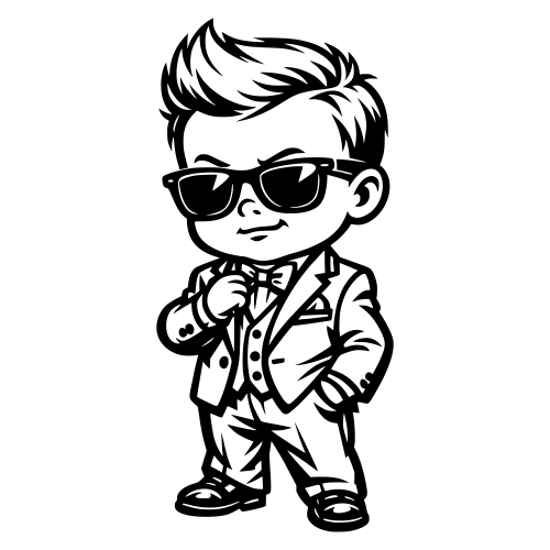 Stylish Baby - Vector Graphics - Digital File Digital My Custom Designs PDF