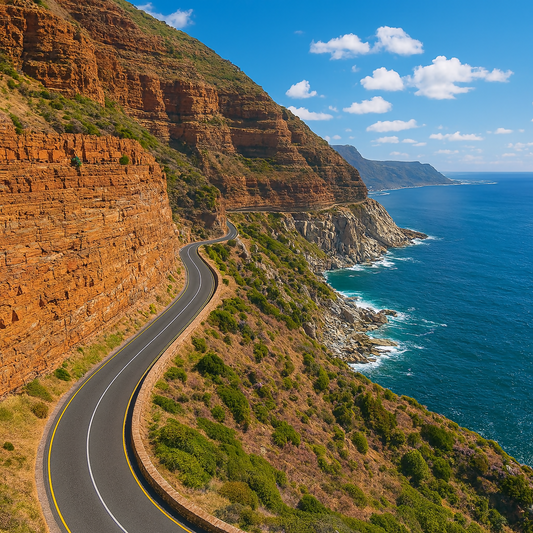 Chapman's Peak Drive - Garden Route South Africa - Africa - Rendered - Digital File Digital My Custom Designs PDF