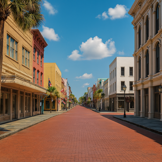 Charleston Historic District - South Carolina United States - Rendered - Digital File Digital My Custom Designs PDF