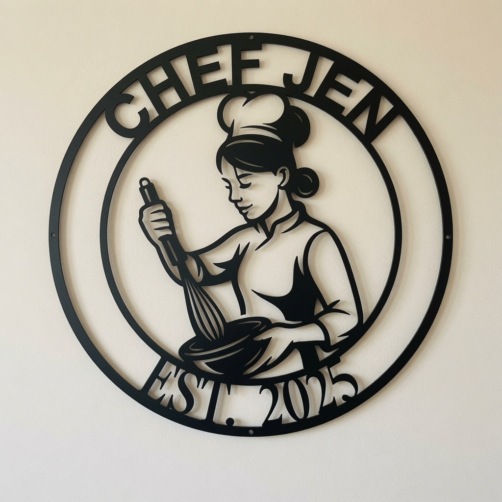 Chef Mixing - Metal Sign - Home Decor - Digital File - ZIP File - Digital