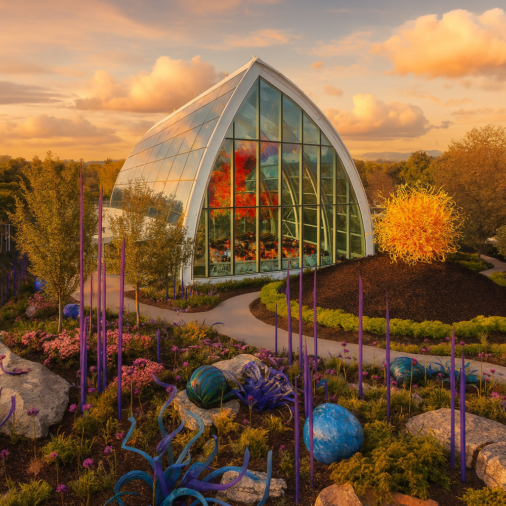 Chihuly Garden and Glass - Washington United States - Rendered - Digital File Digital My Custom Designs PDF