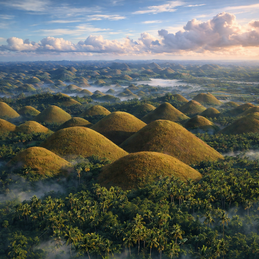 Chocolate Hills Boho l- Bohol Philippines - Asia - Rendered - Digital File Digital My Custom Designs PDF