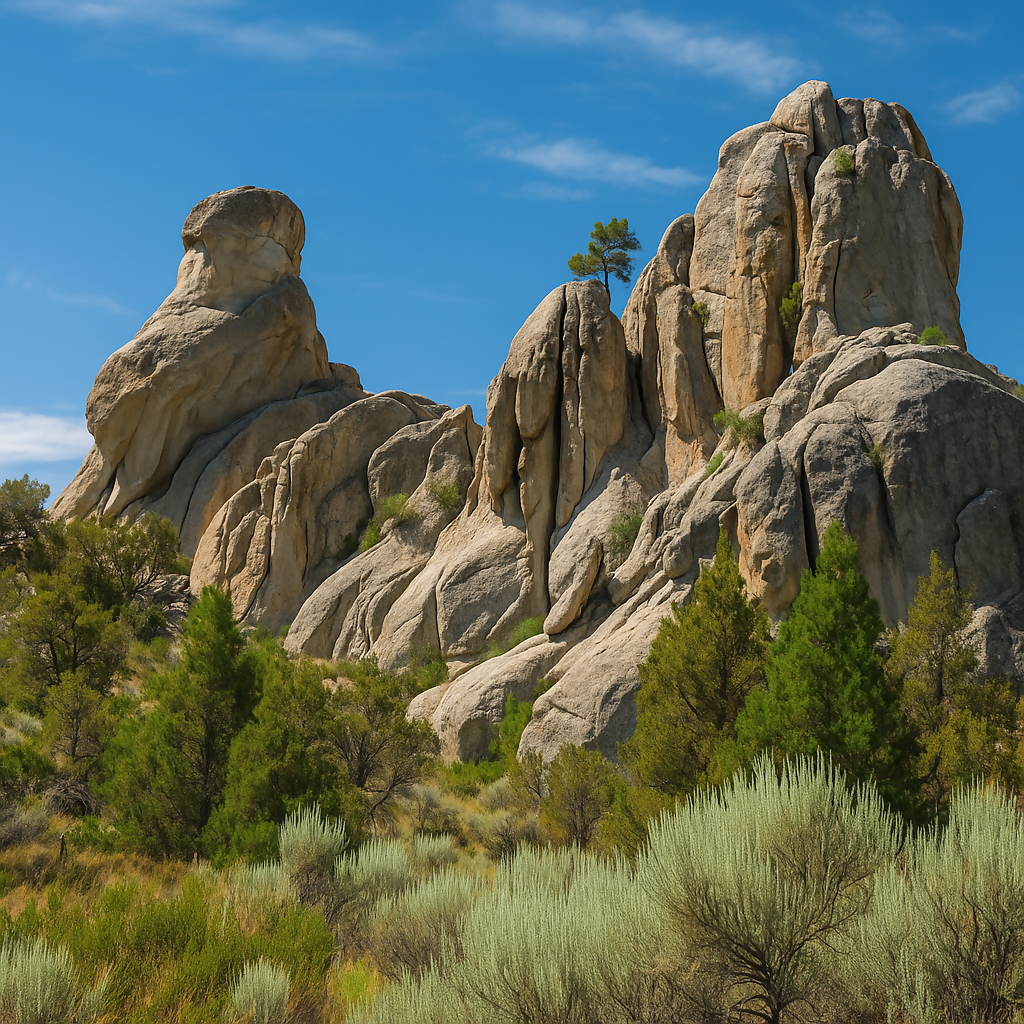 Devil's Bedstead - City of Rocks National Reserve - Idaho United States - Rendered - Digital File Digital My Custom Designs PDF