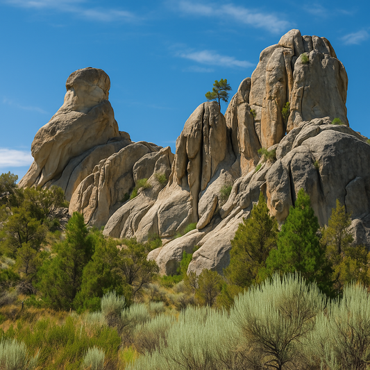 Devil's Bedstead - City of Rocks National Reserve - Idaho United States - Rendered - Digital File Digital My Custom Designs PDF