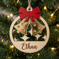 Christmas Ornament Bells - Layered Ornament - Digital File - SVG - Digital