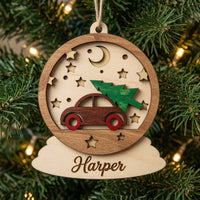 Christmas Ornament Holiday Getaway - Layered Ornament - Digital File - SVG - Digital