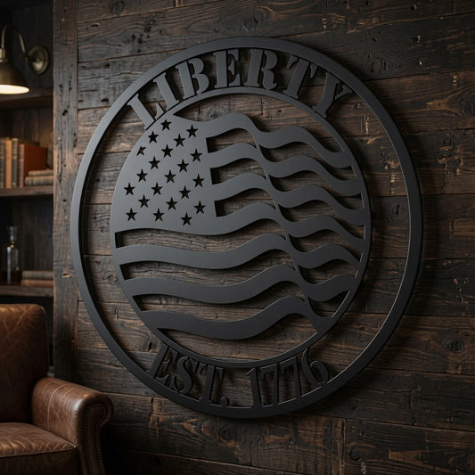 Circle American Flag - Wall Home Decor - Digital File - ZIP File - Digital