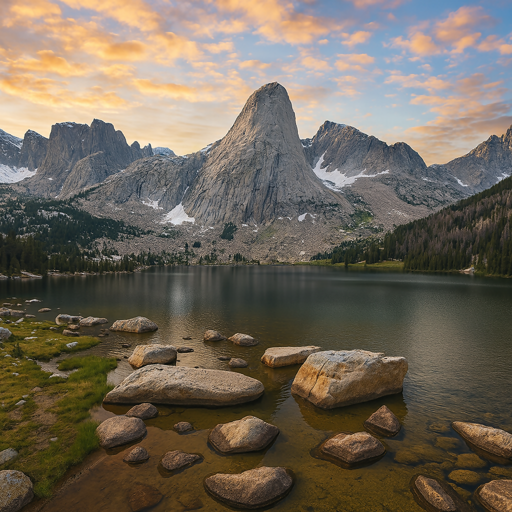 Cirque of the Towers - Wind River Mountain Range - Wyoming United States - Rendered - Digital File Digital My Custom Designs PDF