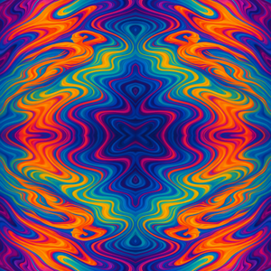 Sports and Active Lifestyle - Psychedelic Swimming Strokes With Liquid Motion - Pattern - Digital File