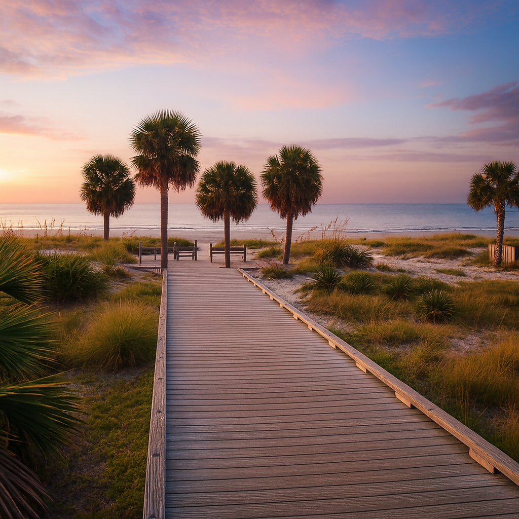 Coligny Beach Park - Hilton Head Island - South Carolina United States - Rendered - Digital File Digital My Custom Designs PDF