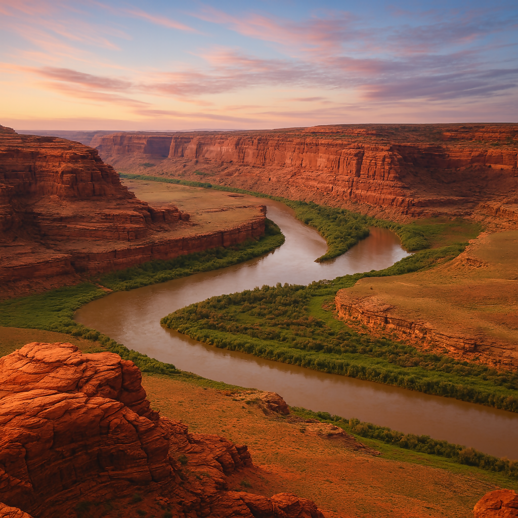 Colorado River - Dead Horse Point State Park - Utah United States - Rendered - Digital File Digital My Custom Designs PDF