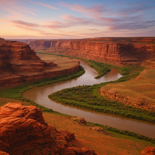Colorado River - Dead Horse Point State Park - Utah United States - Rendered - Digital File Digital My Custom Designs PDF