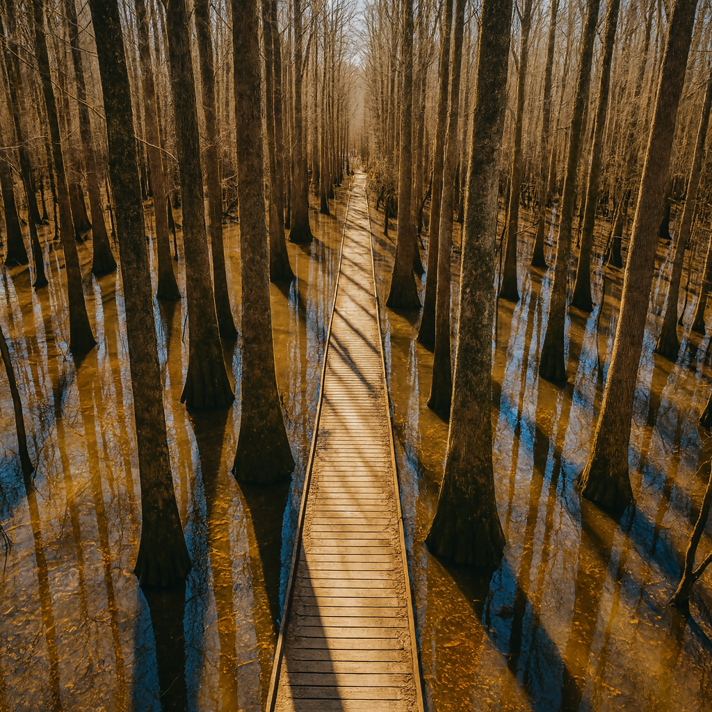 Congaree National Park - South Carolina United States - Rendered - Digital File Digital My Custom Designs PDF