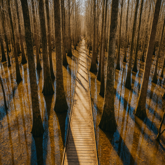 Congaree National Park - South Carolina United States - Rendered - Digital File Digital My Custom Designs PDF
