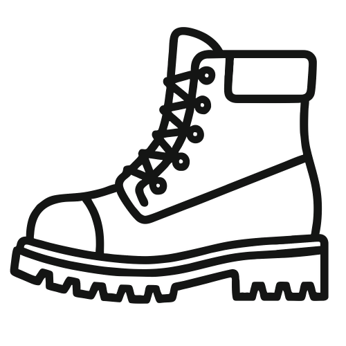 Construction Boots Icon - Vector Graphics - Digital File Digital My Custom Designs PDF