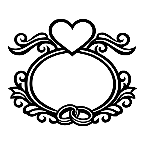 Couple Initials Frame - Digital File - XCS Friendly Digital My Custom Designs PDF