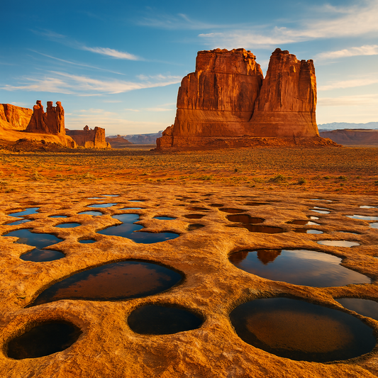 Courthouse Towers - Arches National Park - Utah United States - Rendered - Digital File Digital My Custom Designs PDF