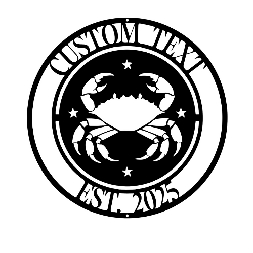 Crab - Custom Wall / Home Decor - Digital File Digital My Custom Designs ZIP File