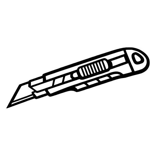 Craft Knife Design - Vector Graphics - Digital File Digital My Custom Designs PDF
