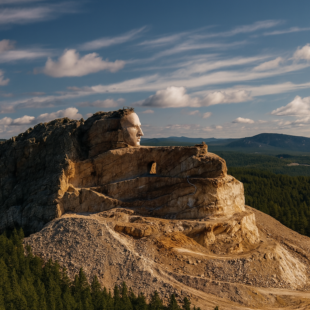 Crazy Horse Memorial - South Dakota United States - Rendered - Digital File Digital My Custom Designs PDF