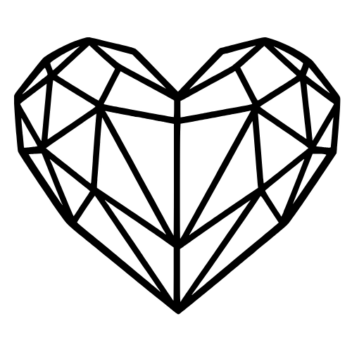 Crystal Heart Design - Digital File - XCS Friendly Digital My Custom Designs PDF
