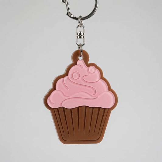Cupcake 2 Layers Keychain - Wall Mount - Digital File - SVG - Layered Designs