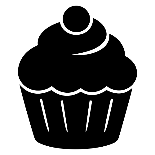 Cupcake Silhouette - Digital File - XCS Friendly Digital My Custom Designs PDF