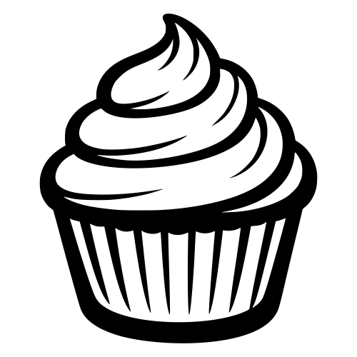 Cupcake with Frosting - Digital File - XCS Friendly Digital My Custom Designs PDF