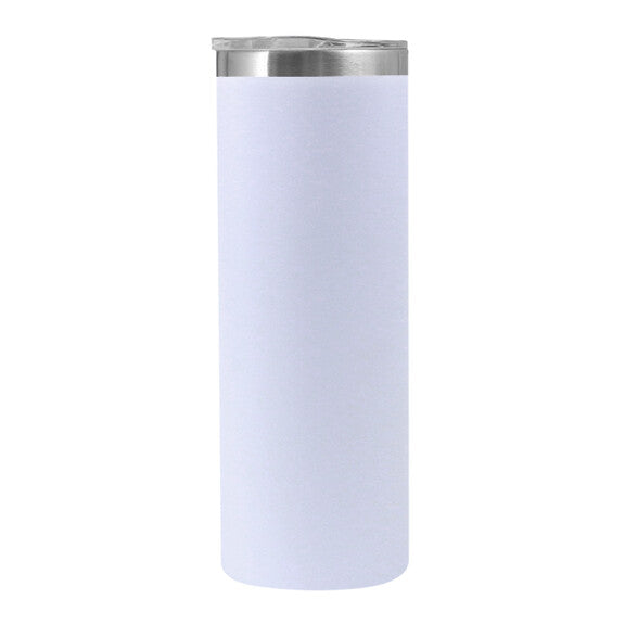 Custom 20oz Powder Coated Hot/Cold Stainless Steel Thermos Tumbler My Custom Designs White