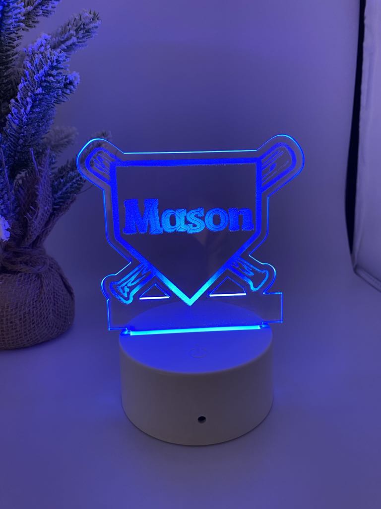 Custom Acrylic LED Lamp Lamp My Custom Designs