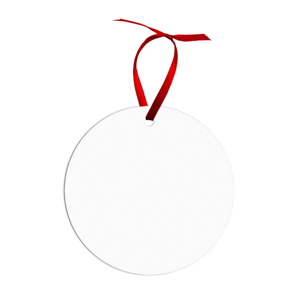 Custom Acrylic Ornament with Ribbon OrnAMENT My Custom Designs
