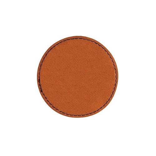 Custom Engraved Circle Patch w/ Adhesive Backing Patch My Custom Designs Hide 2.5" Bag Tag