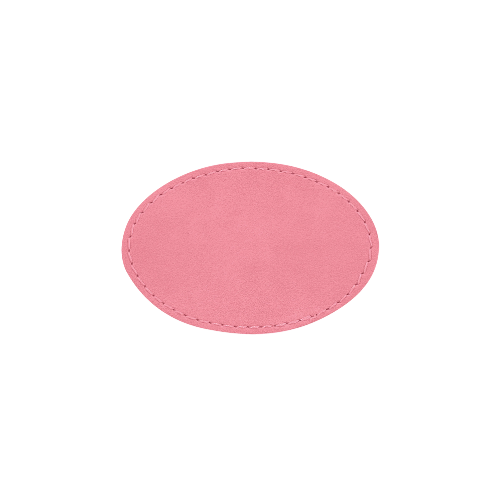 Custom Engraved Oval Patch w/ Adhesive Backing Patch My Custom Designs Pink 2" x 3" Bag Tag