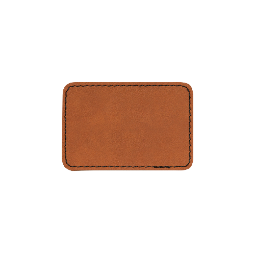 Custom Engraved Rectangle Patch w/ Adhesive Backing Patch My Custom Designs Hide 2" x 3" Bag Tag