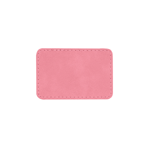 Custom Engraved Rectangle Patch w/ Adhesive Backing Patch My Custom Designs Pink 2" x 3" Bag Tag