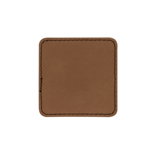 Custom Engraved Square Patch w/ Adhesive Backing Patch My Custom Designs Bark 2.5" x 2.5" Bag Tag