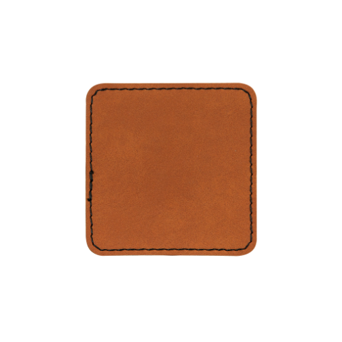 Custom Engraved Square Patch w/ Adhesive Backing Patch My Custom Designs Hide 2.5" x 2.5" Bag Tag