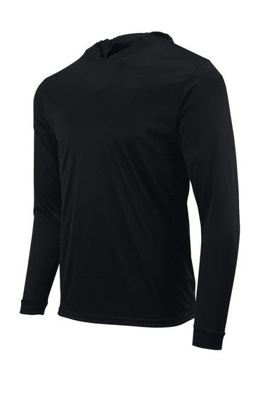 Custom Premium Lightweight Active Casual Polyester Hoodie Pullover My Custom Designs Black S