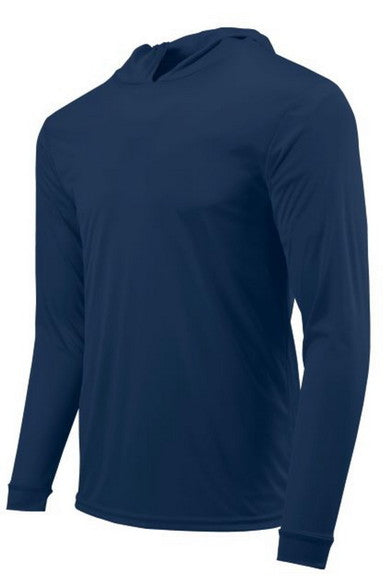 Custom Premium Lightweight Active Casual Polyester Hoodie Pullover My Custom Designs Navy S