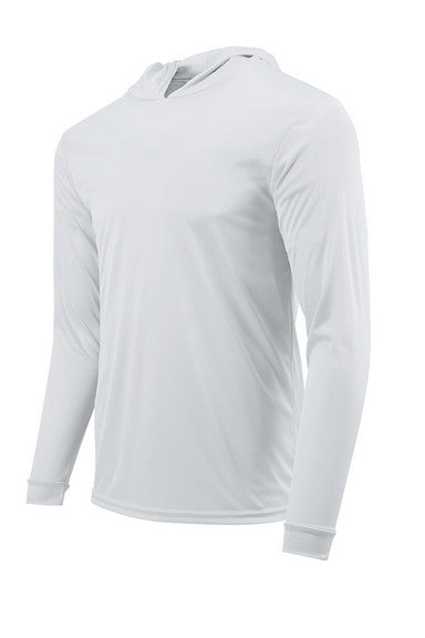 Custom Premium Lightweight Active Casual Polyester Hoodie Pullover My Custom Designs White S